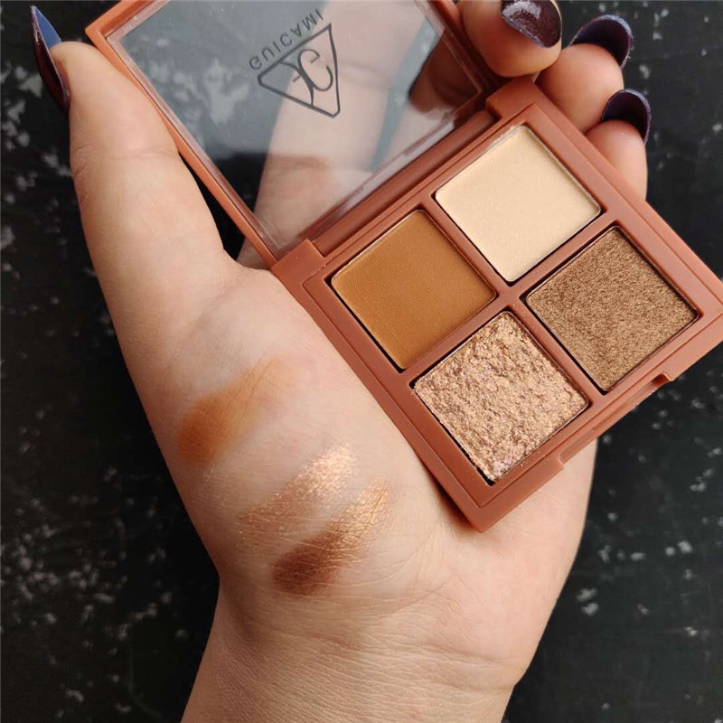 Bảng Phấn Mắt 4 Màu Sắc Hiệu Ứng Lì/ Ánh Ngọc Trai Thời Trang MKE | BigBuy360 - bigbuy360.vn