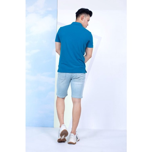 Áo Polo Nam Cổ Dệt Phối Màu Xanh PL0S126 | BigBuy360 - bigbuy360.vn