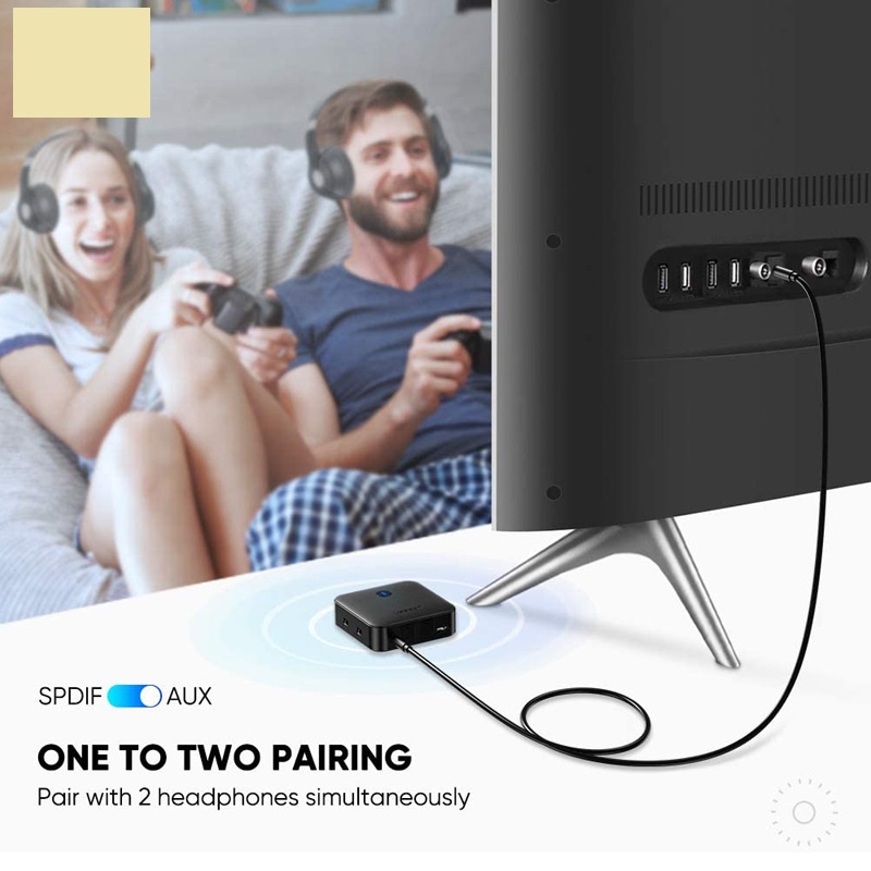 Bộ thu và phát Bluetooth 5.0 chuẩn SPDIF optical, AUX Ugreen 70158 - Hàng chính hãng