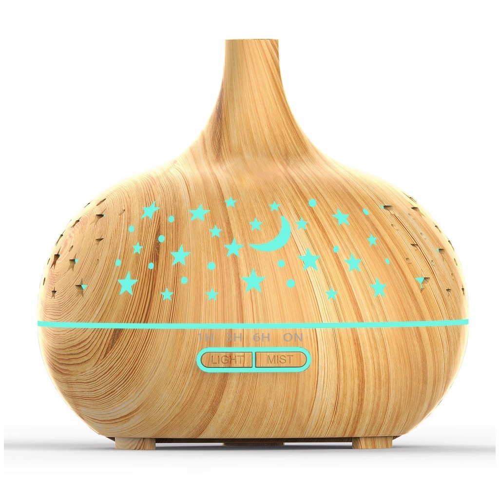 Máy Xông Tinh Dầu khuếch Tán Tinh Dầu Trăng Sao 550ML