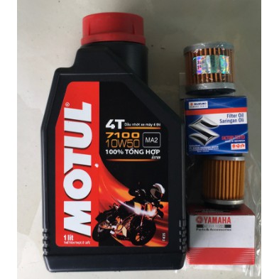 [MUA 1 ĐƯỢC 2] Nhớt Motul 7100 10W50, Nhớt cao cấp Tặng lọc nhớt.