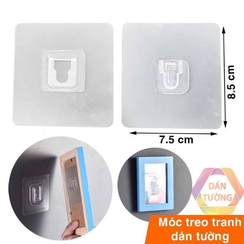 Móc chữ U dán tường Treo Đồ, Ổ Cắm Điện, Tranh Ảnh,Cục Phát Wifi Dính Chắc Trong Suốt