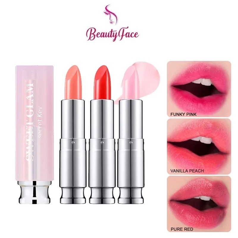 Son Dưỡng Môi Có Màu Secret Key Sweet Glam Tint Glow 3.5g