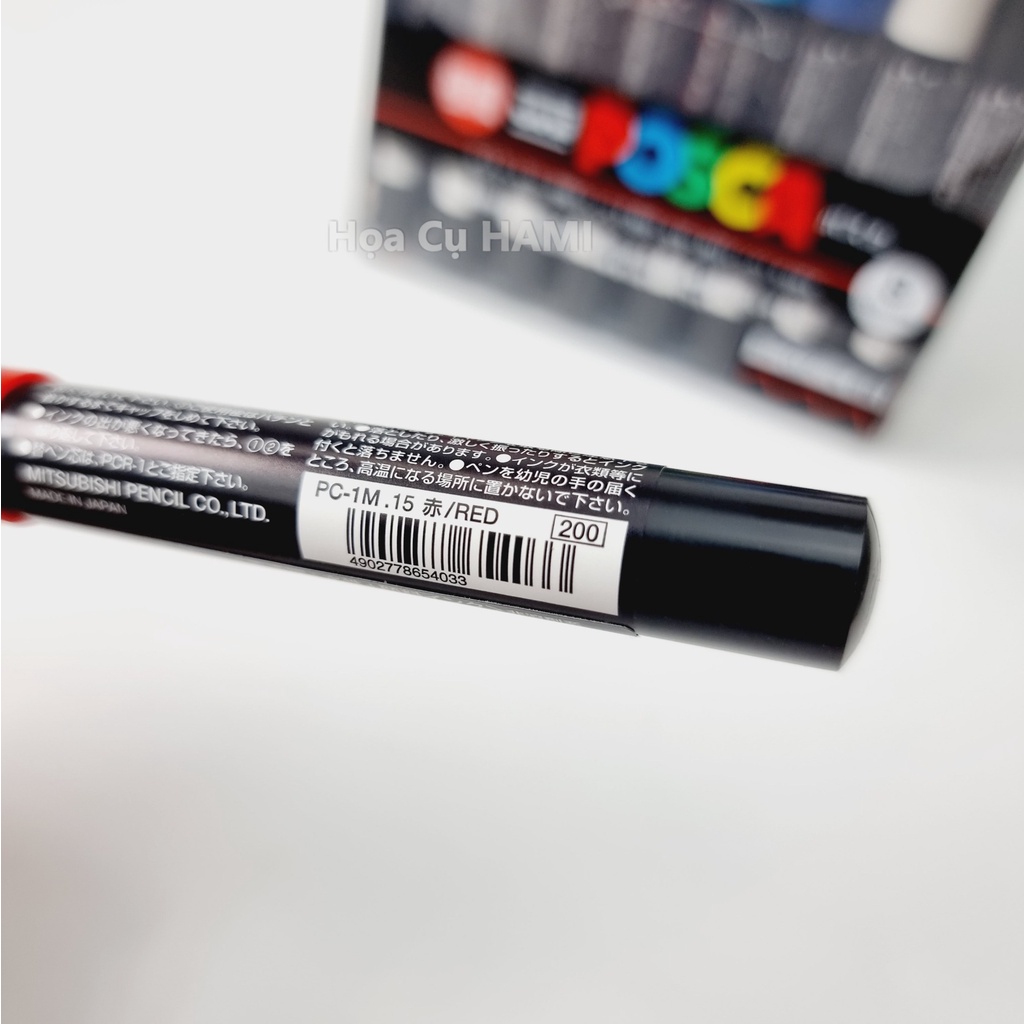 Set bút vẽ trên nhiều chất liệu Uni Posca Paint Marker (PC-1M 0.7mm)