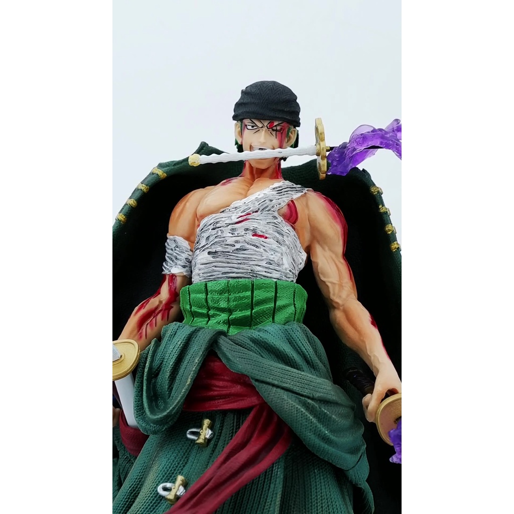 Mô hình Zoro resin CLOUD STORE cao 36cm nặng 2.5kg, figure one piece anime, mô hình one piece Roronoa Zoro chính hãng