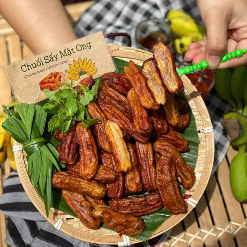 Chuối Cau Mật  Sấy Dẻo Bến Tre