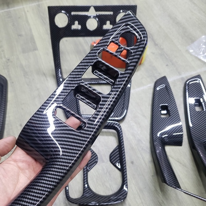 Ốp nội thất CARBON xe Huyndai Creta 2022, 2023 - Hàng nhựa vân cacbon cao cấp