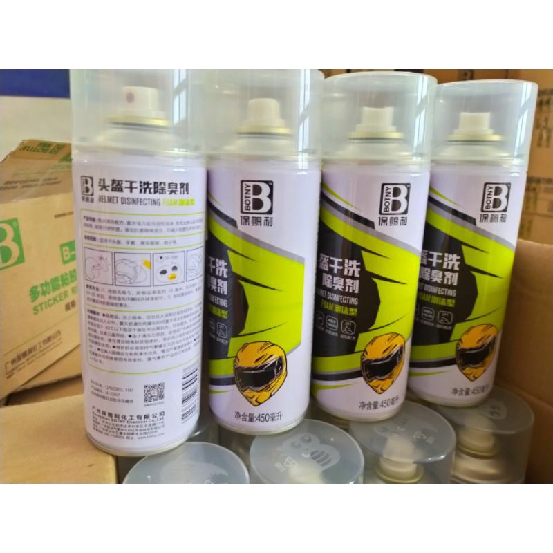 Dung dịch vệ sinh mũ bảo hiểm Botny. làm sạch nón bảo hiểm