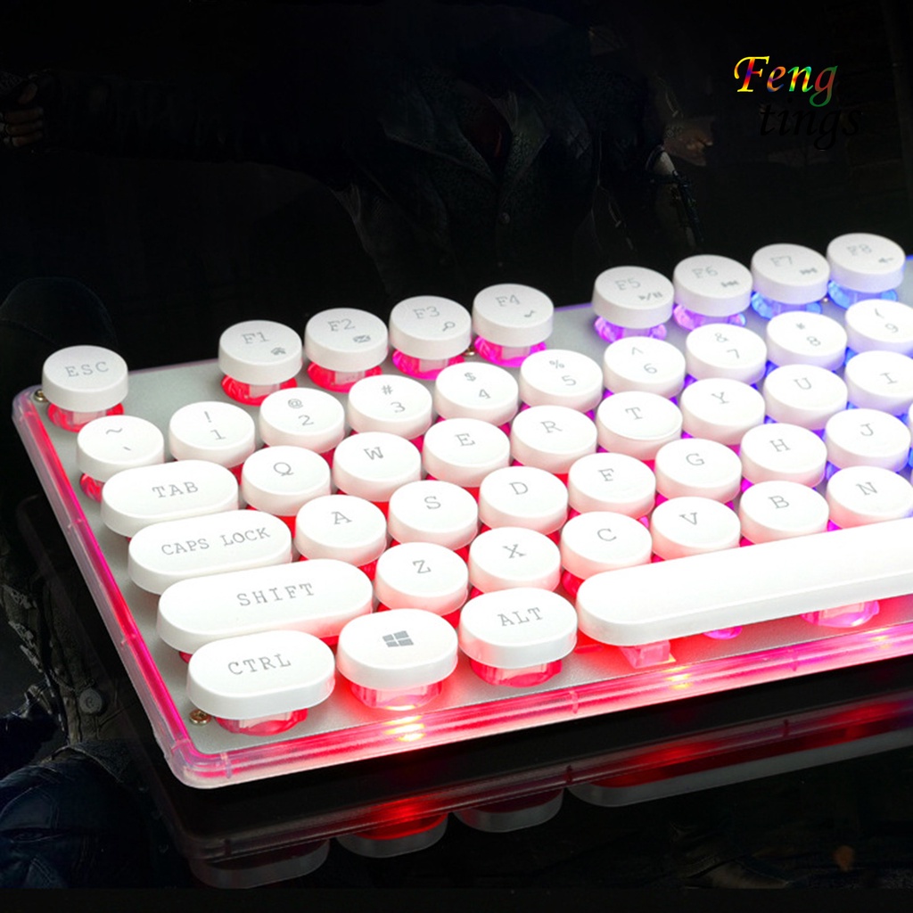 Bàn Phím Chơi Game G102 104 Phím Có Đèn Nền Dạ Quang Chống Thấm Nước Kết Nối Usb 2.0