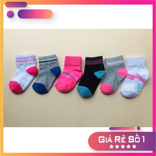 Combo 5 Đôi Tất Tre Em Kẻ Viền Cổ 3 - 5 Tuổi { Giá Sỉ Toàn Quốc}