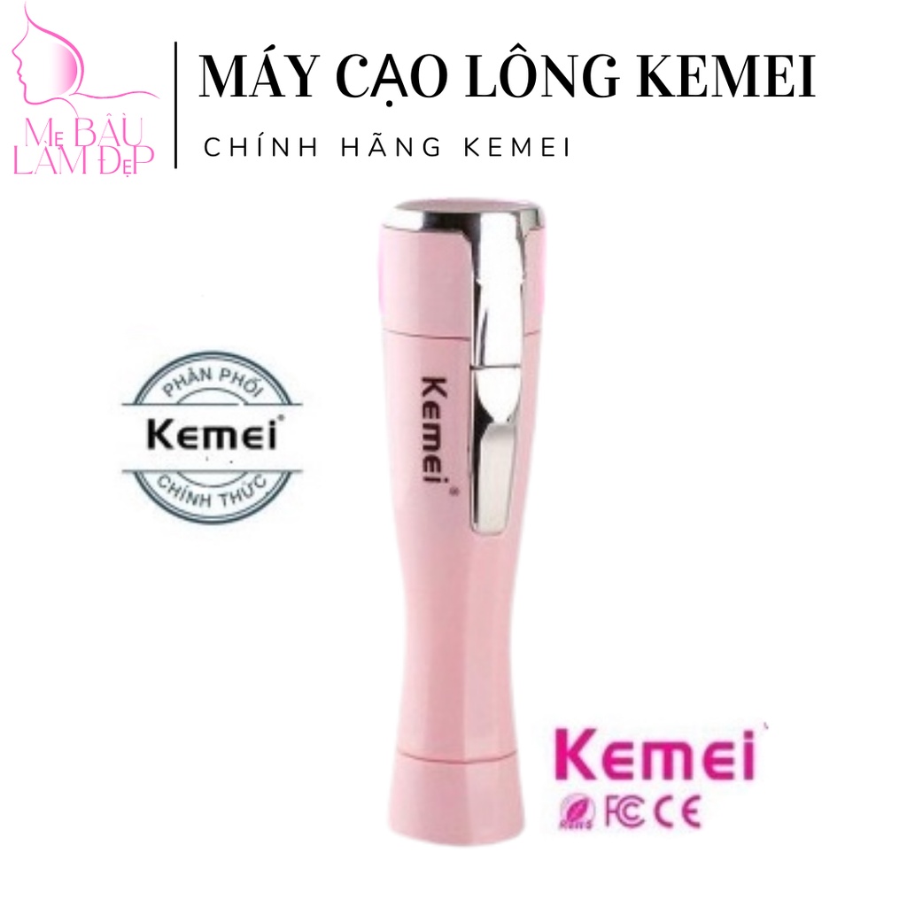 [CHE TÊN KHI GIAO HÀNG] Máy cạo lông mini Kemei, máy cạo lông đa năng cạo sạch lông nách, lông tay, lông chân