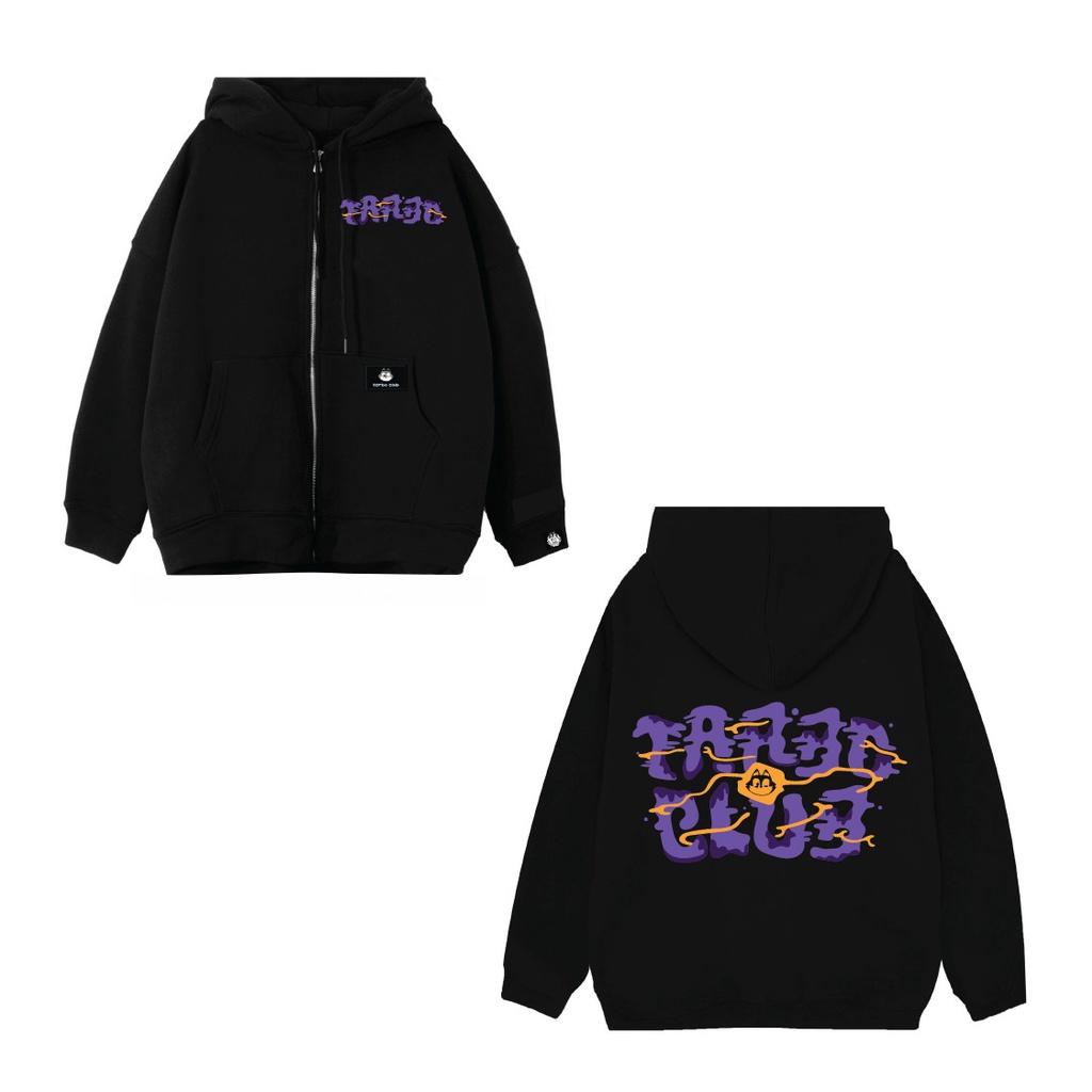 ÁO KHOÁC TARBO.CLUB - HOODEI ZIP ACID DÀNH CHO NAM NỮ - Nỉ LOCAL BRAND