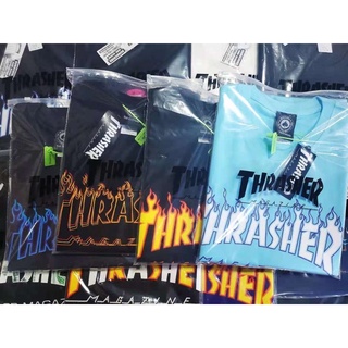 Áo Thrasher lửa trắng xanh/ đen xanh