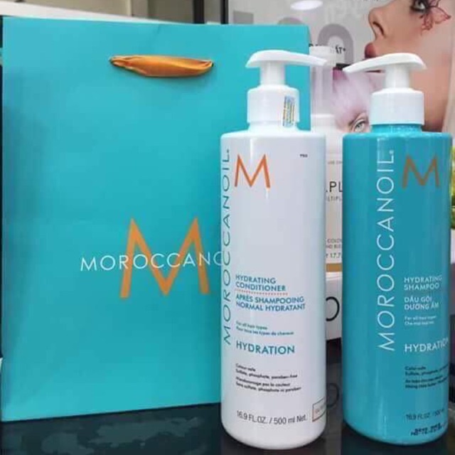 MOROCCANOIL -  Dâu Gội Dầu Xả  MOROCCANOIL 500ml Dưỡng Ẩm Sâu Phục Hồi Tóc Hư tôn