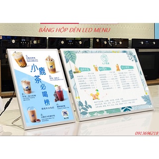 Bảng led hộp đèn quảng cáo để bàn, treo tường
