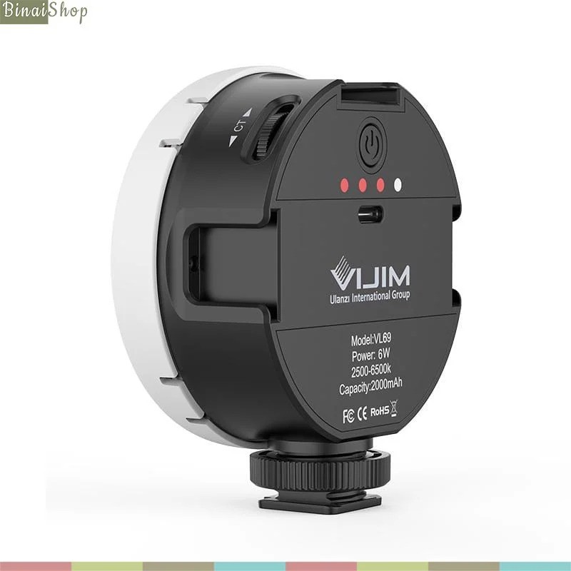 Ulanzi Vijim VL69 KIT - Đèn Led Trợ Sáng Cho Gọi Video, Livestream