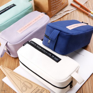 Túi Đựng Bút Bằng Vải Canvas Cỡ Lớn Dành Cho Học Sinh
