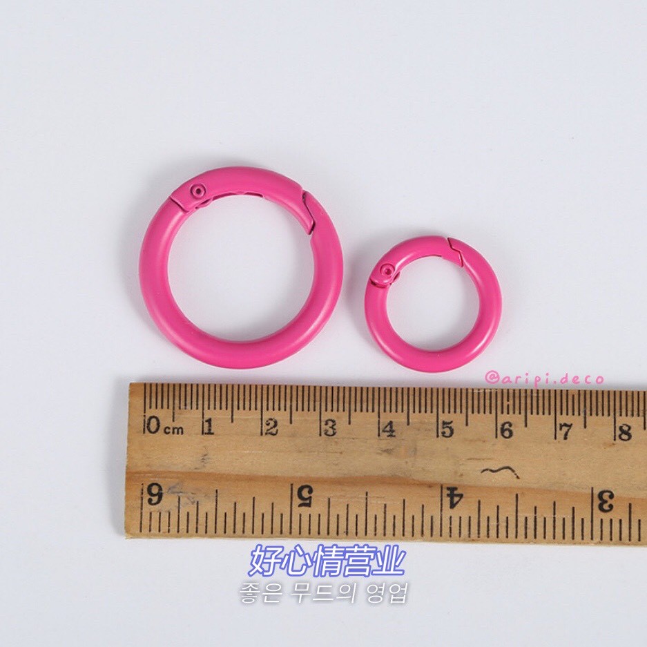 Khoen tròn dày mở kim loại mạ sơn N16/ Nguyên liệu làm phụ kiện handmade resin trang trí