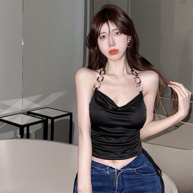 COZOK Áo Hai Dây Dáng Ngắn Thời Trang Quyến Rũ Cho Nữ
