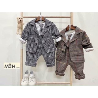 Bộ véc 3 chi tiết bé trai