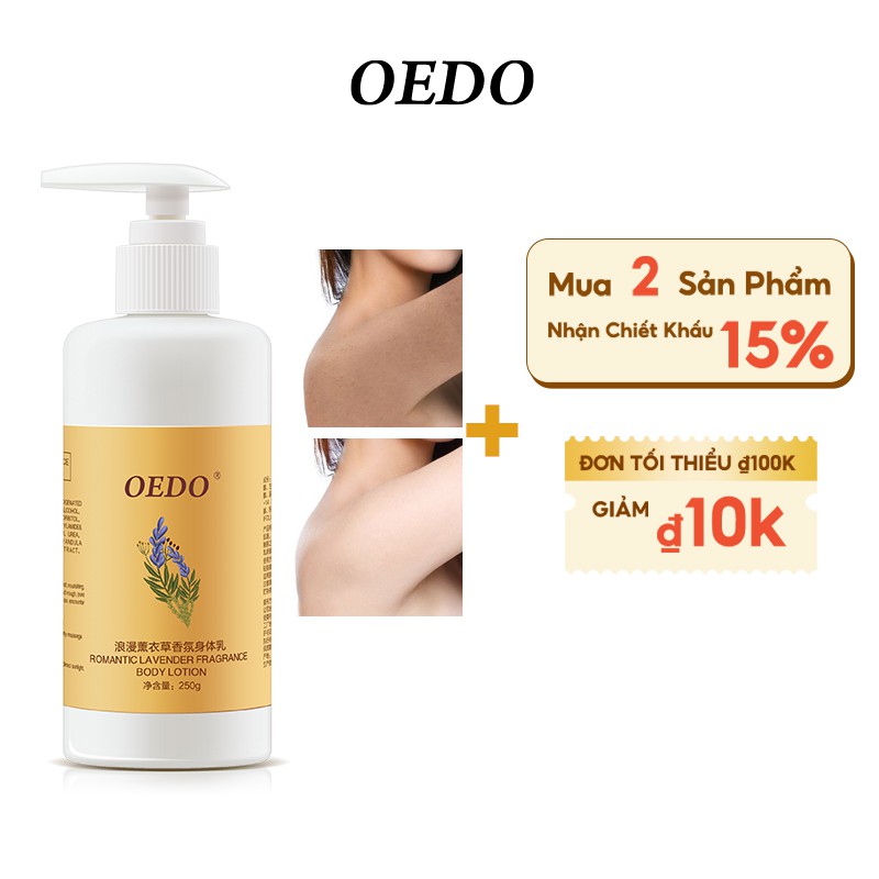 Kem ủ trắng toàn thân OEDO giúp làm trắng da body cấp tốc Chống khô Nuôi dưỡng làn da 250g