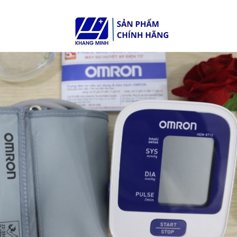 Máy đo huyết áp bắp tay điện tử OMRON HEM-8712  - Thiết bị y tế, đo huyết áp, nhịp tim - Nhập khẩu từ Nhật Bản
