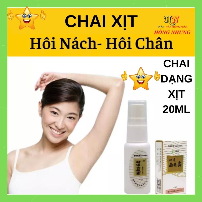 chai xịt khử mùi mồ hôi nách, hôi chân