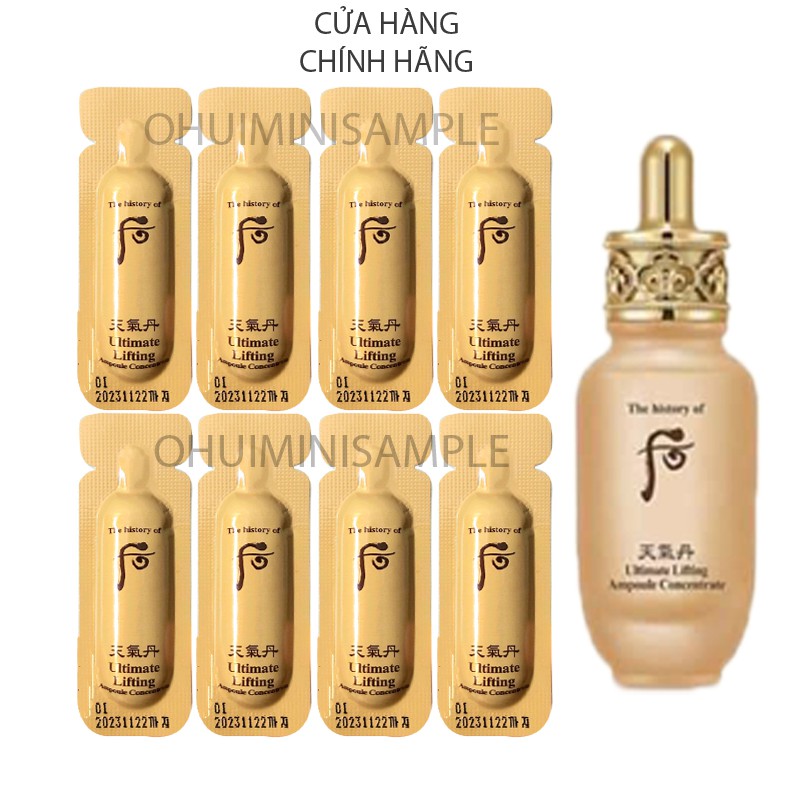 [Mới-Hot] Tinh dầu nâng cơ chống lão hóa trẻ hóa làn da Whoo Cheongidan Ultimate Lifting 1ml.