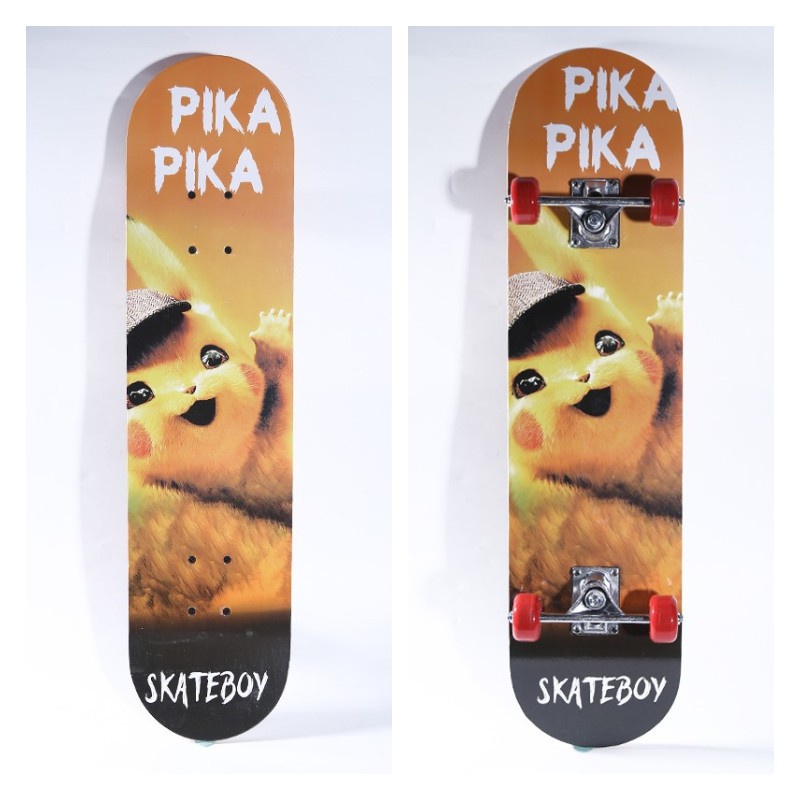Ván trượt patin dành cho trẻ em thiếu niên nhiều hình skateboard 80cm 60cm gỗ phong ép 7 lớp