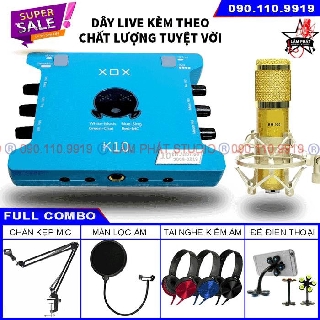 Sound card XOX K10 10th Bản 2020 - K10 Jubilee Và Micro BM900 (Chính Hãng Có Mã Vạch)