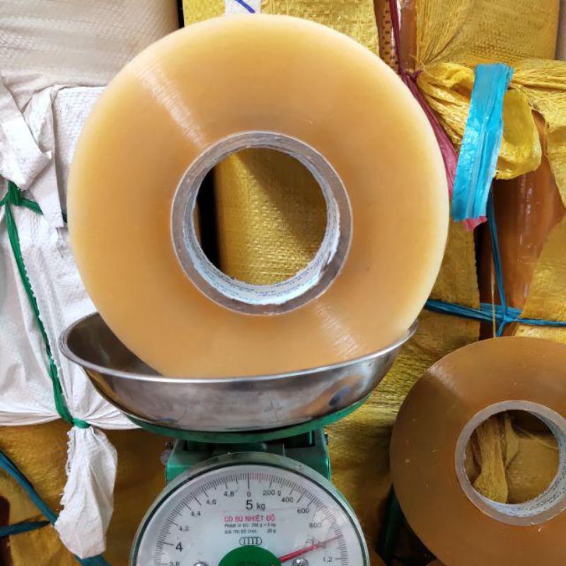 [ sale sốc] băng keo đóng hàng 1kg/ cuộn siêu dày siêu dai lõi mỏng