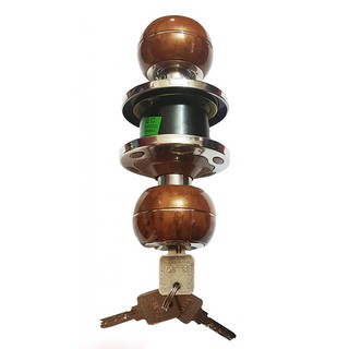 KHOÁ TAY NẮM TRÒN S.LEO VÂN GỖ