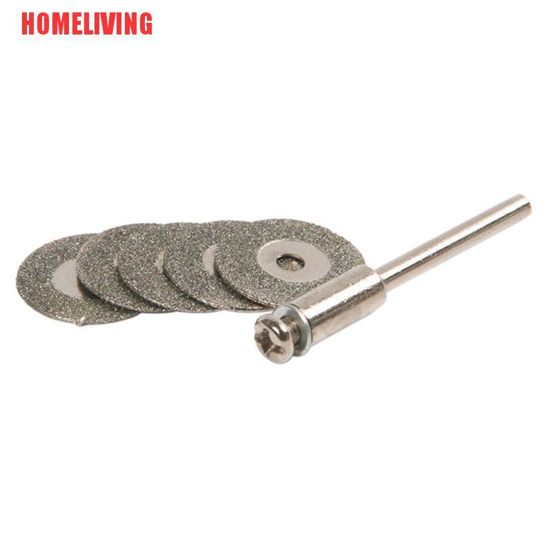 Bộ 5 Lưỡi Cắt Kim Cương 22mm + 1 Trục Khoan