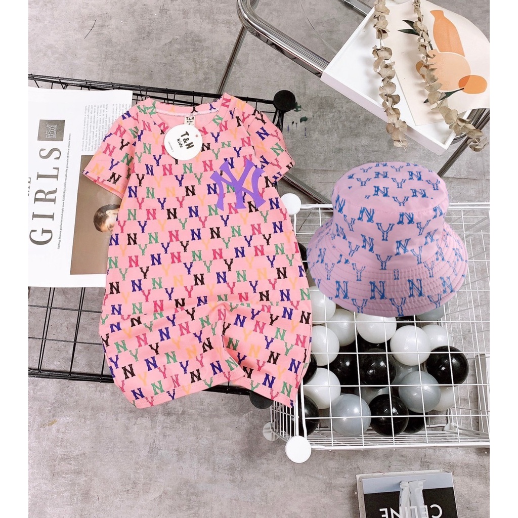 Váy NY kèm mũ cao cấp bé gái