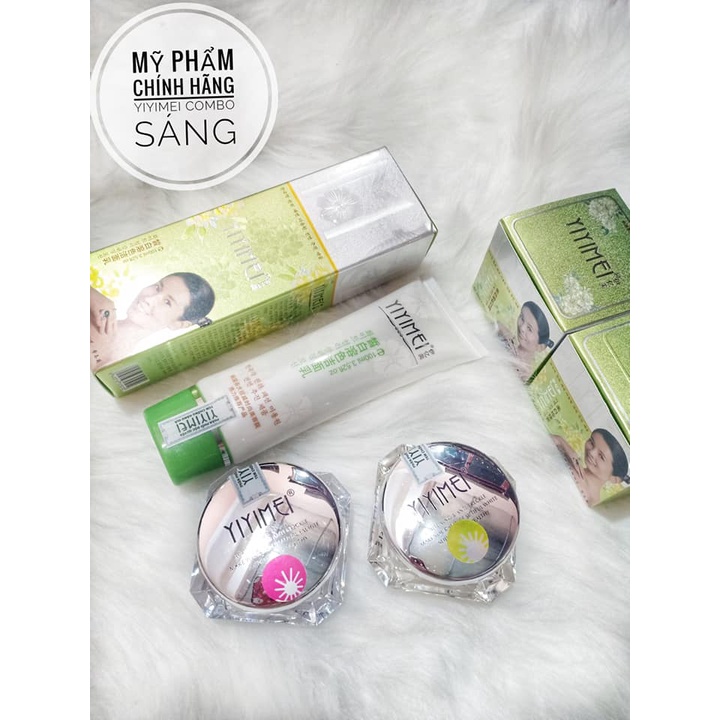 Bộ Mỹ phẩm Yiyimei Cao Cấp 5in1  Làm Mờ Nám Tàn Nhang Lâu Năm