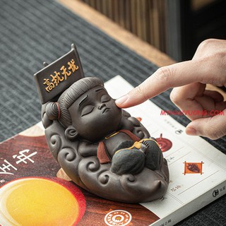 Tượng Na Tra tam thái tử trong phim Ma Đồng Giáng Thế bằng gốm cao cấp mới 2021 để taplo oto hoặc bàn làm việc