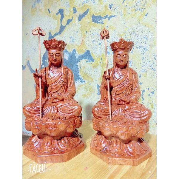 Tượng phật địa tạng vương bồ tát gỗ hương