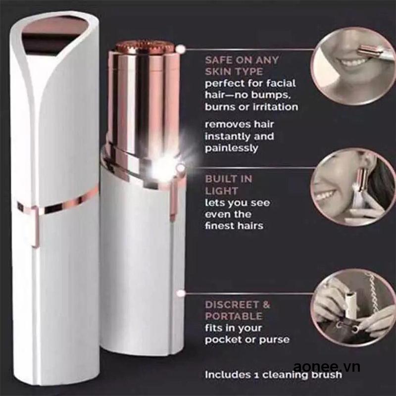 ✨✨Máy cạo râu mini FlawLess, Máy tỉa chân mày mini tiện ích hình son môi dành cho cả nam và nữ tại