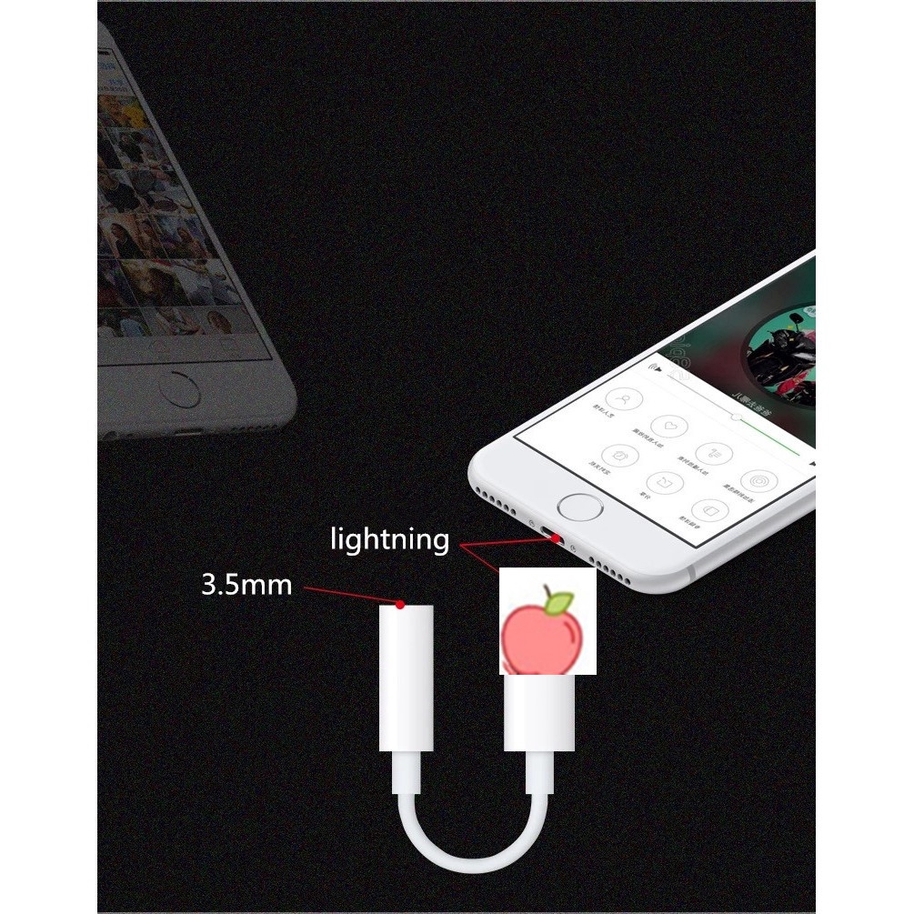 Dây cáp chuyển đầu Lightning sang Audio 3.5mm cho IPhone 7 8 X XS XR Xsmax