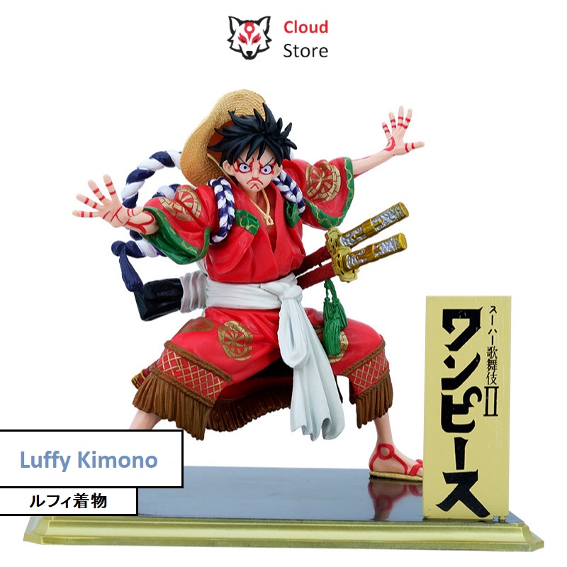Mô hình Luffy Kimono chính hãng CLOUD STORE cao 20cm nặng 0.8kg, figure one piece, mô hình one piece anime đảo hải tặc