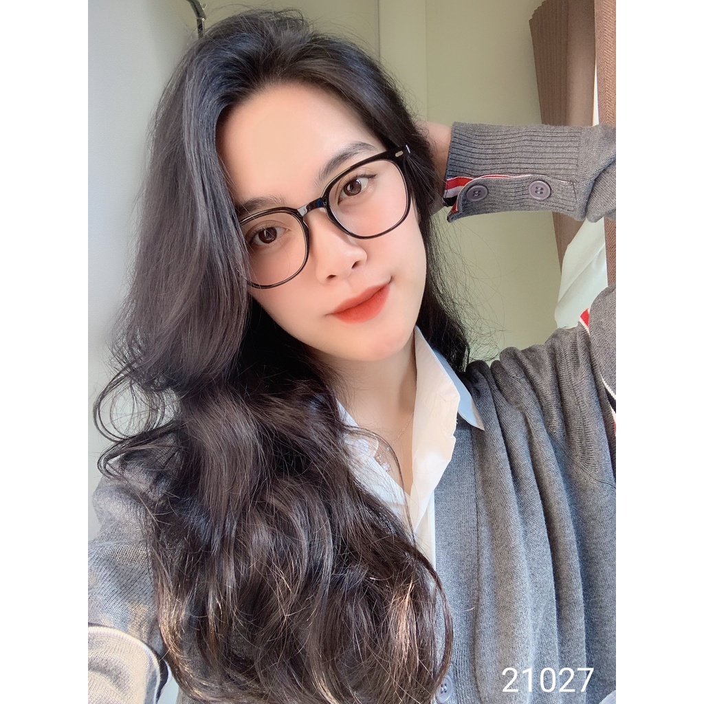 Kính gọng vuông nam nữ LILYEYEWEAR chất liệu kim loại không gỉ thanh mảnh màu sắc thời trang 21027