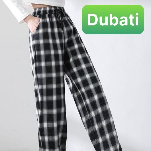 QUẦN JOGGERS NAM NỮ THỂ THAO HỌA TIẾT CARO MỚI RÚT DÂY CHẤT VẢI THOÁNG MÁT - DUBATI FASHION