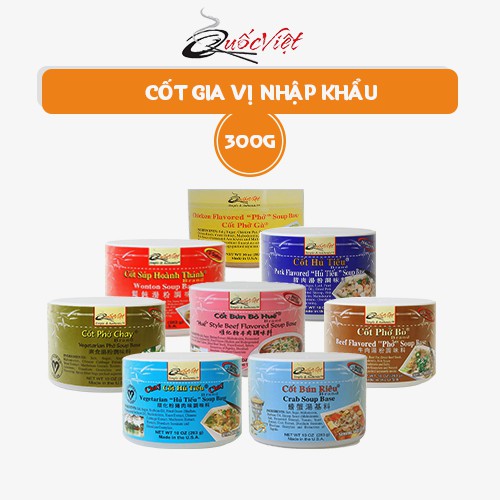 Gia Vị Nấu Phở Bò Cốt Quốc Việt 300g - Nhập Khẩu USA (Phở Gà, Hủ Tiếu, Bún Riêu, Hủ Tiếu Chay, Bún Bò Huế, Hoành Thánh) | BigBuy360 - bigbuy360.vn