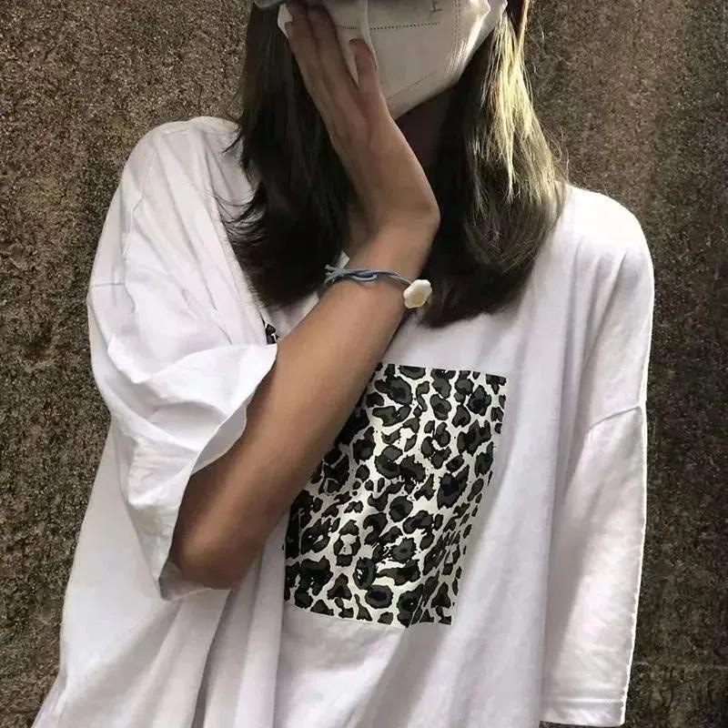 NRVP Áo Thun 100% Cotton Dáng Rộng Thời Trang Hàn Quốc Cho Nữ