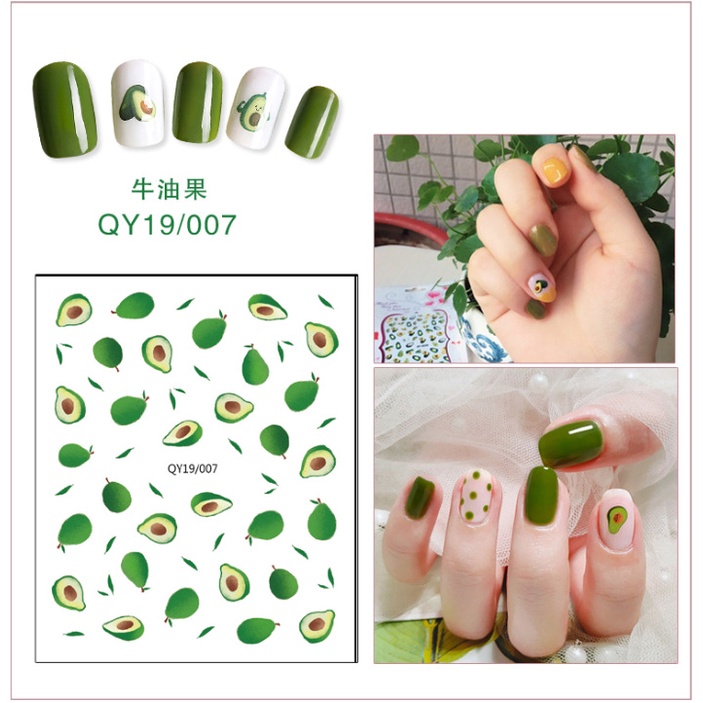 Miếng dán trang trí móng 3d hình hoa xinh xắn