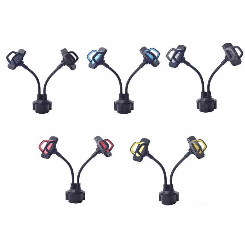 Giá Đỡ Điện Thoại Đôi Xoay 360 Độ Tiện Dụng Trên Xe Hơi° Kệ Đỡ Có Thể Xoay Với Kệ Hỗ Trợ