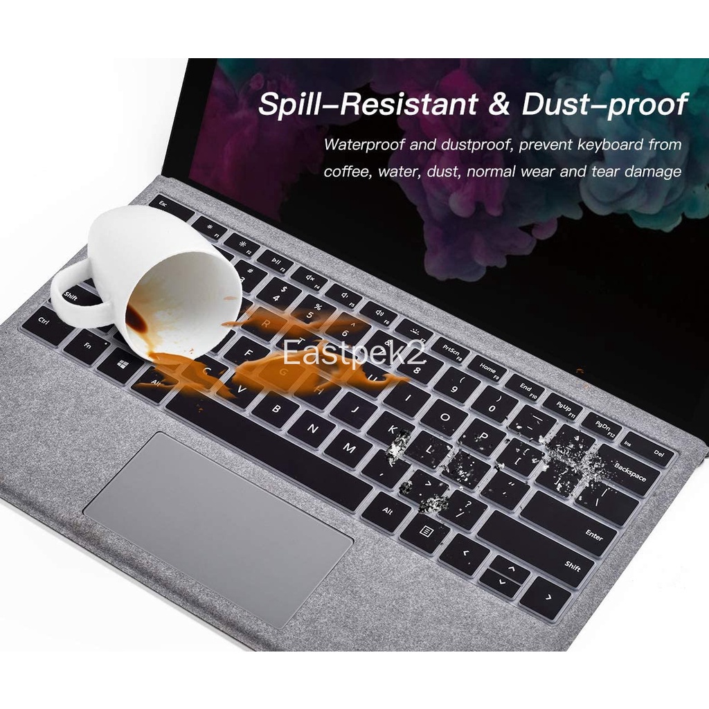 Ốp Bảo Vệ Bàn Phím Cho Microsoft Surface Pro 7 12.3 Inch 2020 2019/Surface Pro 6 2018/Surface Pro 5 2017/Surface Pro 4
