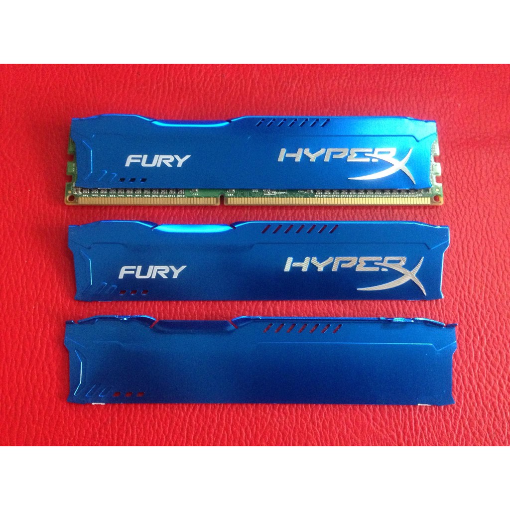 Tản Nhiệt Ram Fury HyperX - Chất liệu nhôm, khắc Logo chữ nổi - RAM DDR2, RAM DDR3, RAM DDR4