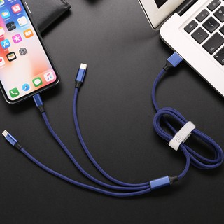Cáp Lighting/Micro/Type C USD 3in1 Hoco X14 Dài 1M - Sạc Iphone,ipad/Android Microd