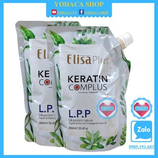 [Tặng Mũ] Kem ủ tóc - Hấp tóc Elisa plus LPP Keratin Complex Phục Hồi Mền Mượt 900ml